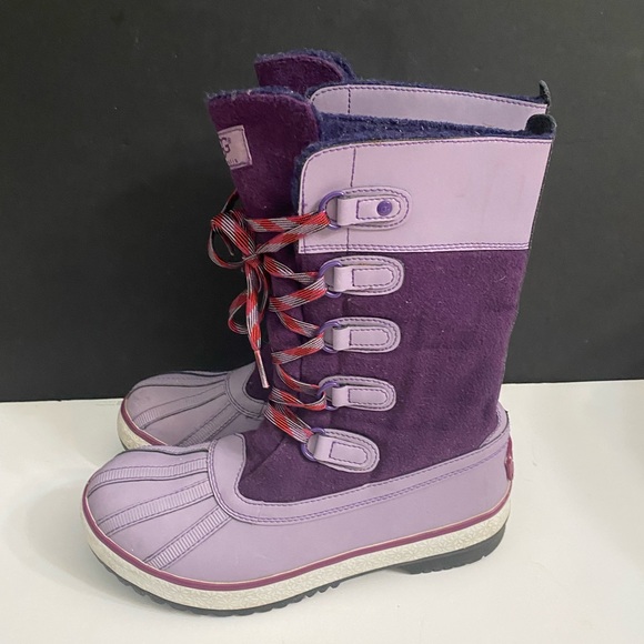 UGG AUSTRALIA Women's Baroness Lace-up Purple Mid-top Boots #1001743 US 7/EU 38 - Picture 9 of 10